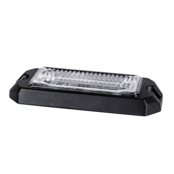 12/24V Ultra Slim LED Amber Strobe 3x5W  C/W PLASTIC SHROUD