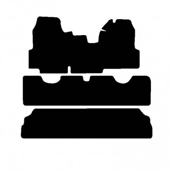Rubber Mat Set Ford  Tourneo 2006> With full front (XXL)