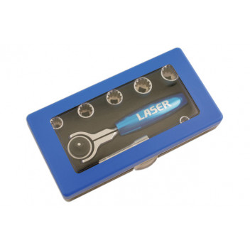 LASER Alldrive Socket Set 1/4D 8pc"