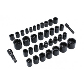 LASER Socket Set Impact 3/8D & 1/2"D 37pc"