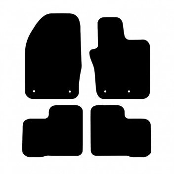 Carpet Mat Set FIAT 500x 2015-  (4 PIECE + 4 CLIP)