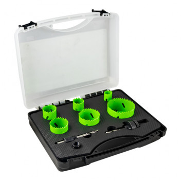 Bi-Metal Hole Saw Set With Adapters