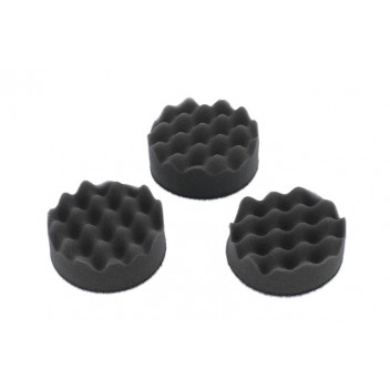 CONNECT Finishing Corrugated Velcro Black Pad 3pc