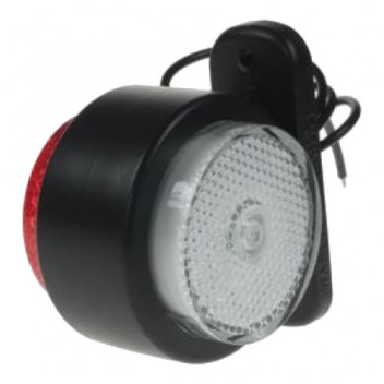LAMP - 10-30V LED Red/White Outline Marker Lamp DP