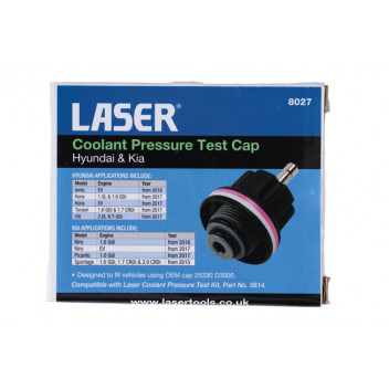 LASER COOLANT PRESSURE TEST CAP FOR HYUNDAI AND KIA