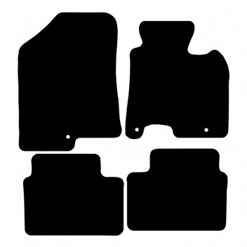 Carpet Mat Set HYUNDAI I30 12>17  (4 PIECE + 3 CLIPS)