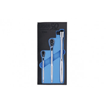 LASER Ratchet Set with Comfort Handle 3pc - 50th Anniversary