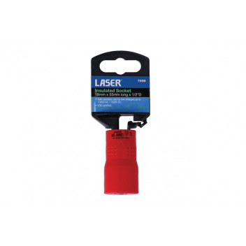 LASER Insulated Socket 1/2D 18mm"