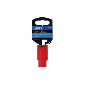 LASER 1000v Insulated Socket 1/2D 11mm"