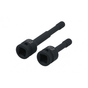 LASER Triple Square Impact Bit Socket Set M12 1/2D"