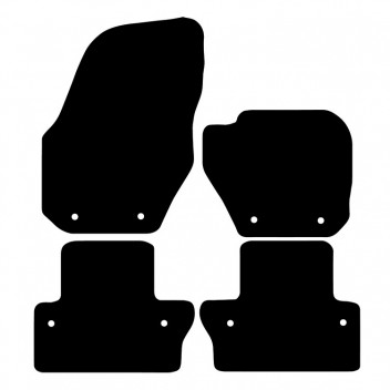 Carpet Mat Set VOLVO S60 2010- (4PC) 8 CLIPS FRONT & R