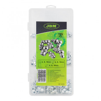 GREASE NIPPLE FITTING ASSORMENT 135PCS