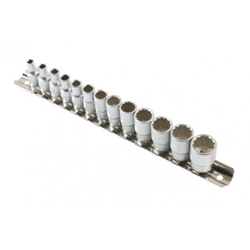 LASER Bi-Hex Standard Socket Set 1/4D 13pc"