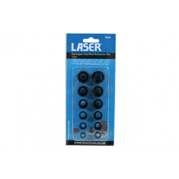 LASER DAMAGED NUT BOLT EXTRACTOR 12PC