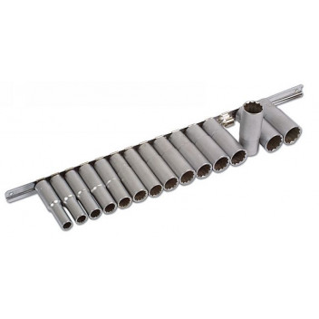 LASER Deep Socket Set - Bi-Hex - 15pc