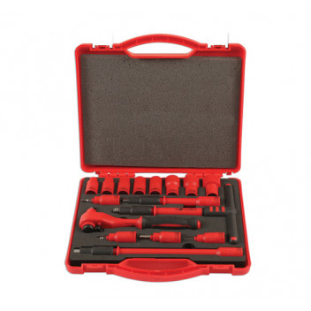 LASER Insulated Socket Set 3/8D 16pc"