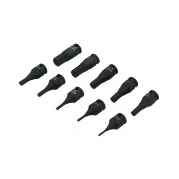 LASER Impact Hex Socket Bit Set 1/4D 10pc"