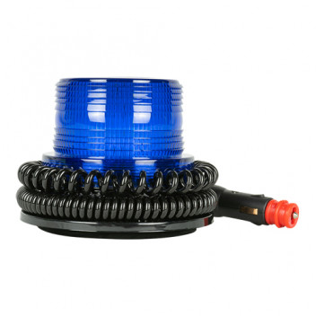 Low Profile Led Flashing Rotating Beacon - Blue