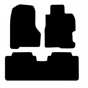 Rubber Mat Set HONDA CIVIC 5D 01>06  (3 PIECE + NO CL