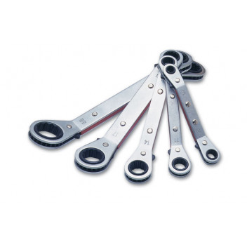 LASER Ratchet Ring Spanner Set - 5pc