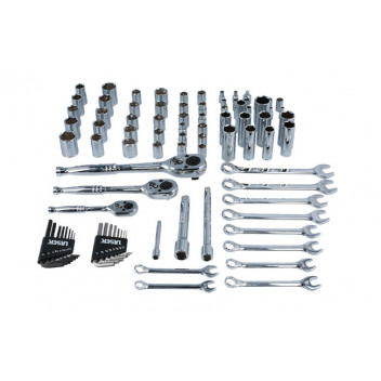 LASER BF Socket and Wrench Set - AF/Metric 89pc