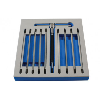LASER T Handle Double End Screwdriver Set 12pc