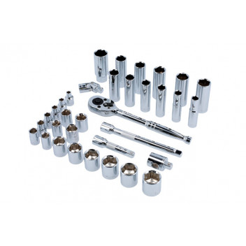 LASER BF Socket Set - 3/8D 34pc"