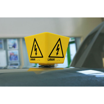LASER Hybrid /EV Warning Sign 2pc Set